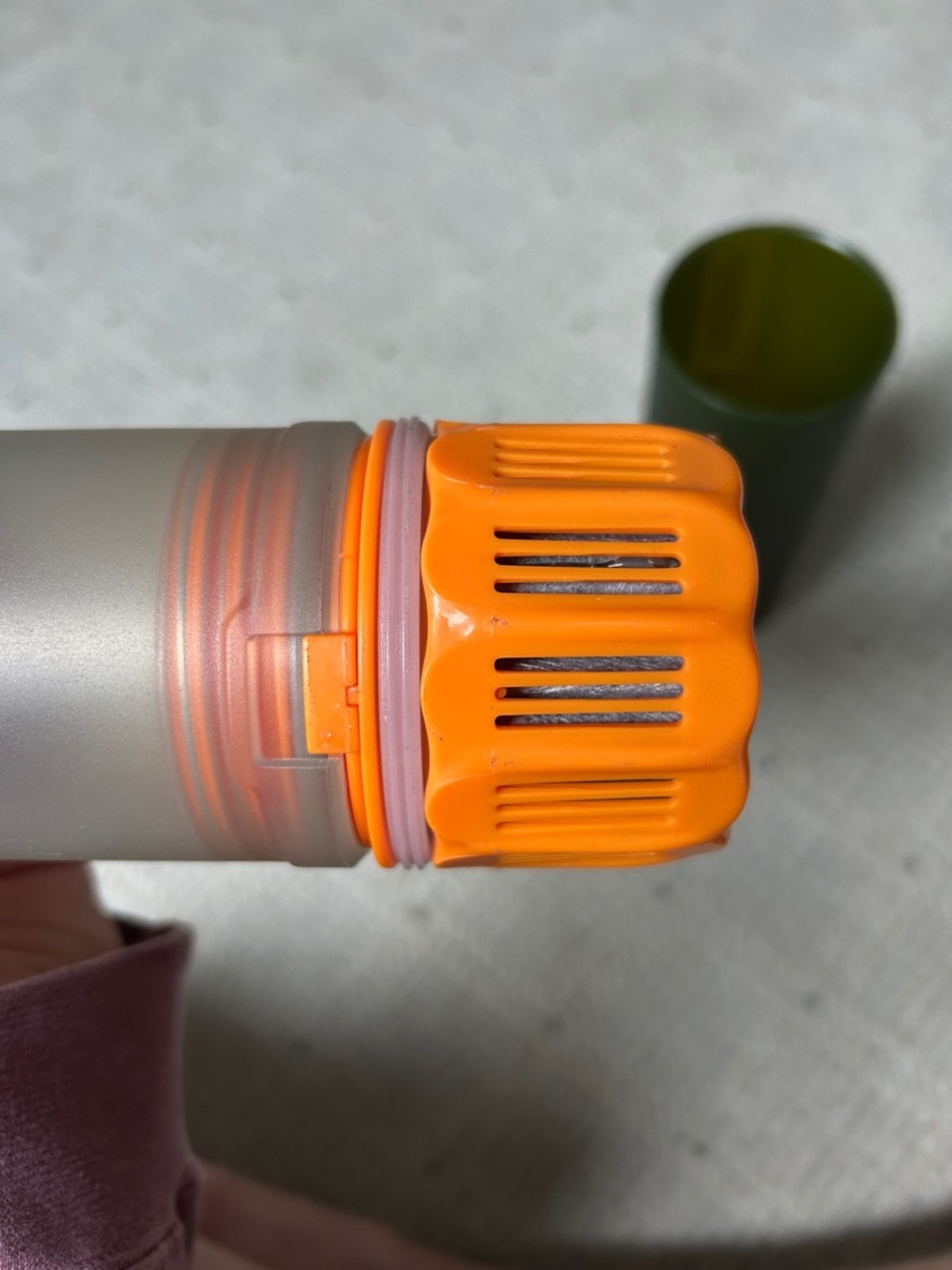 GRAYL Water Purifier Bottle - Olive Green with Yellow Trim - Picture 6 of 8